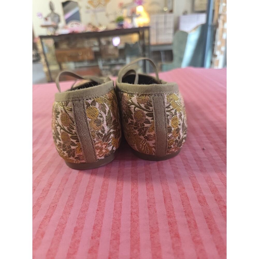 Copper Key Jacquard Flats Ballet Size 7 Tapestry Designed Angelena Lima - Picture 9 of 14